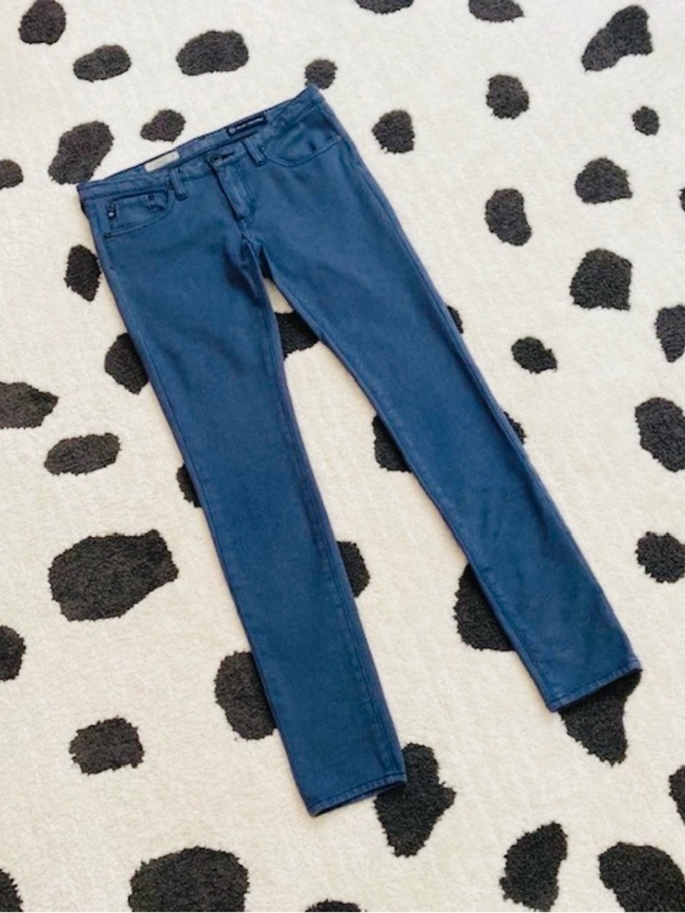 AG Adriano Goldschmied $198 Size 27 Blue Gray Slim Legging Skinny Jeans Jeggings